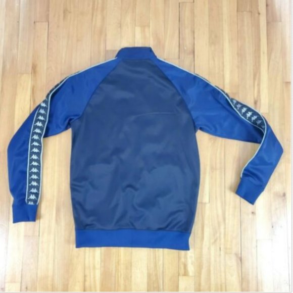 Kappa Womens Athletic Jacket Sz L Black Navy Blue - Picture 4 of 5